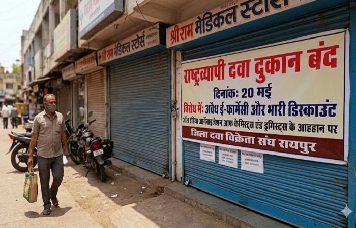 छत्तीसगढ़ सहित पूरे भारत में इस दिन बंद रहेंगी मेडिकल दुकानें, जानें इसके पीछे की वजह छत्तीसगढ़ सहित पूरे भारत में इस दिन बंद रहेंगी मेडिकल दुकानें, जानें इसके पीछे की वजह
