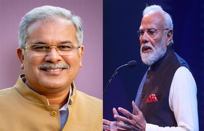 PM मोदी के बयान पर बघेल का तीखा पलटवार, बोले- पेट्रोल-डीजल, खाद और NEET पर भी बोलें प्रधानमंत्री PM मोदी के बयान पर बघेल का तीखा पलटवार, बोले- पेट्रोल-डीजल, खाद और NEET पर भी बोलें प्रधानमंत्री