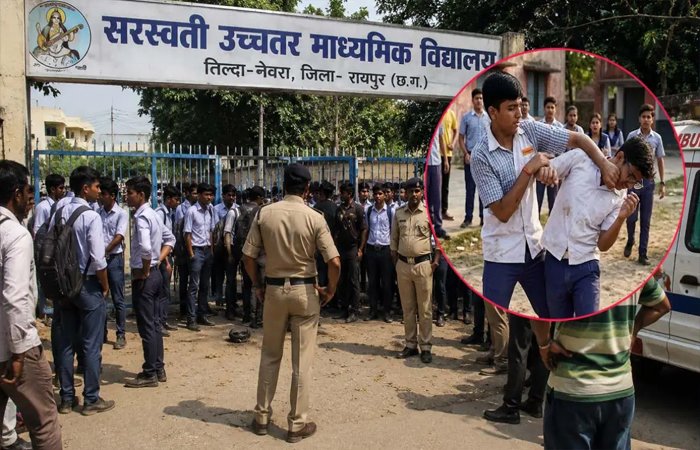 स्कूल के बाहर खूनी भिड़ंत: 11वीं के दो छात्रों में चाकूबाजी, एक की मौत, दूसरा गंभीर रूप से घायल स्कूल के बाहर खूनी भिड़ंत: 11वीं के दो छात्रों में चाकूबाजी, एक की मौत, दूसरा गंभीर रूप से घायल