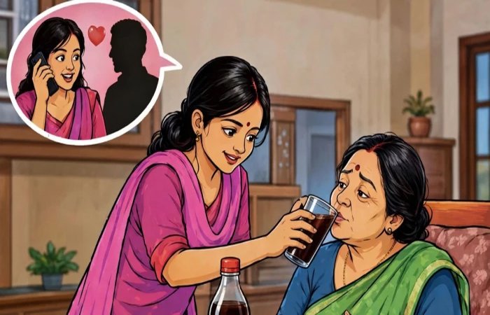 प्रेमी से बात करते पकड़ी गई बहू… सास को जहरीली कोल्ड ड्रिंक पिलाकर भागी प्रेमी से बात करते पकड़ी गई बहू... सास को जहरीली कोल्ड ड्रिंक पिलाकर भागी