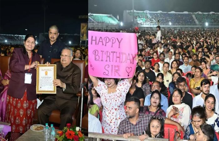 डॉ. रमन के जन्मदिन पर ऐतिहासिक आयोजन: 50 हजार लोगों ने किया हनुमान चालीसा पाठ, बनाया गोल्डन बुक ऑफ वर्ल्ड रिकॉर्ड… डॉ. रमन के जन्मदिन पर ऐतिहासिक आयोजन: 50 हजार लोगों ने किया हनुमान चालीसा पाठ, बनाया गोल्डन बुक ऑफ वर्ल्ड रिकॉर्ड...
